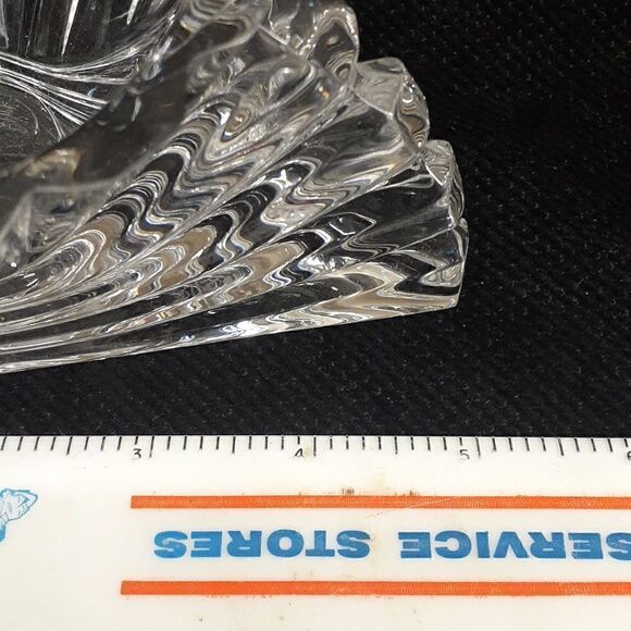 Vintage Rosenthal Studio-Linie 24% Lead Crystal Candy Nut Dish Art Deco Fan. - Picture 7 of 7